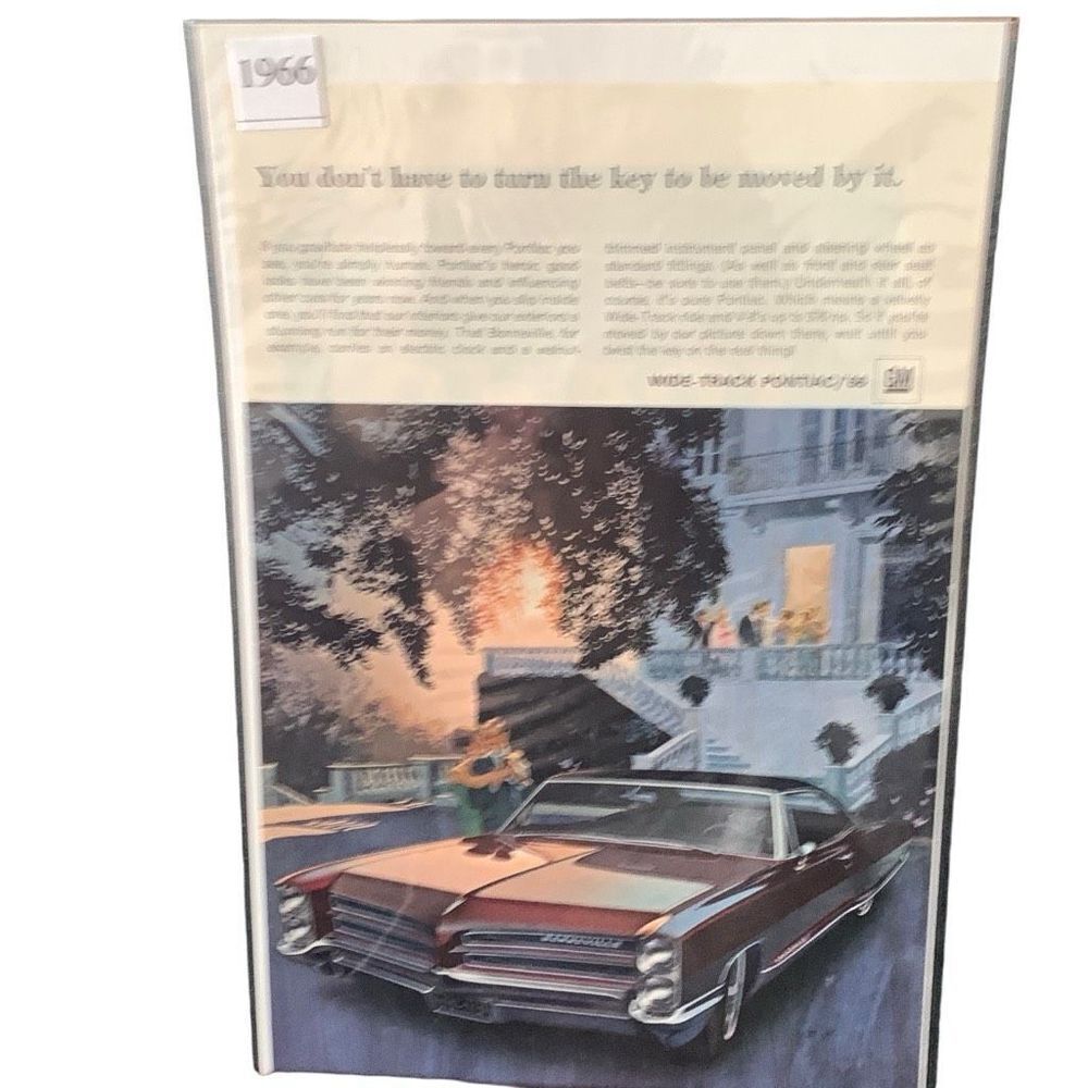 Vintage 1966 Pontiac Bonneville Don’t Have To Turn The Key Ad Advertisement